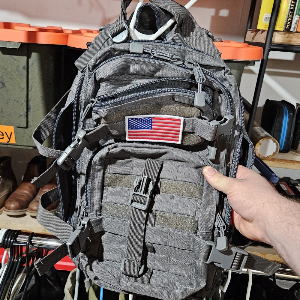 Tactical Gray Backpack - image 1